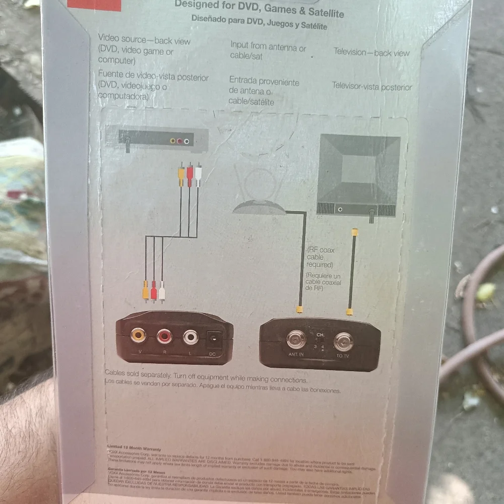 RCA Compact RF Modulator Retro Video Games DVD & Satellite CRF907A NEW
